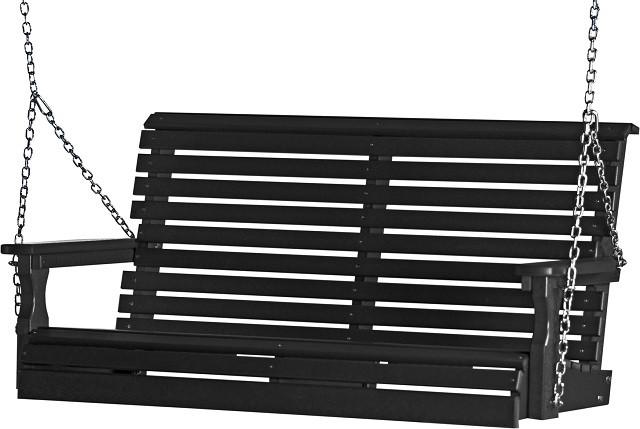 LuxCraft Plain Poly / Synthetic / Eco-Friendly Porch Swing - 4 Foot - Magnolia Porch Swings
 - 3