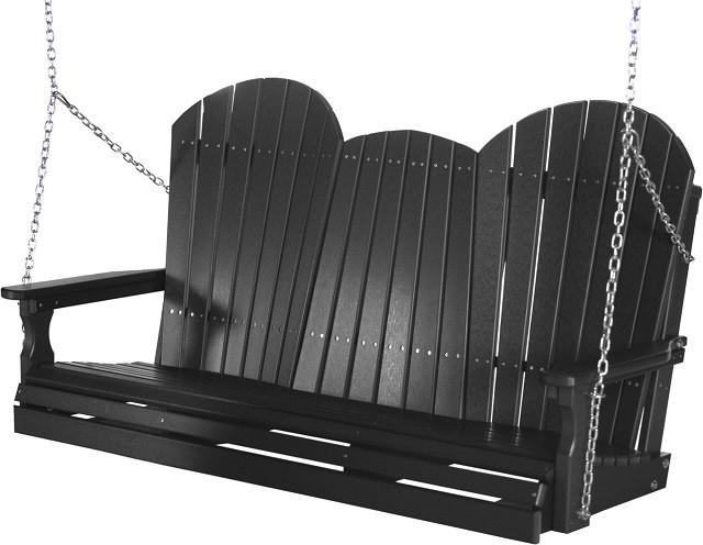LuxCraft Adirondack Poly / Synthetic / Eco-Friendly Porch Swing - 5 Foot - Magnolia Porch Swings
 - 4