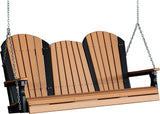 LuxCraft Adirondack Poly / Synthetic / Eco-Friendly Porch Swing - 5 Foot - Magnolia Porch Swings
 - 5