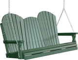 LuxCraft Adirondack Poly / Synthetic / Eco-Friendly Porch Swing - 5 Foot - Magnolia Porch Swings
 - 11