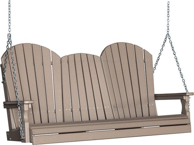 LuxCraft Adirondack Poly / Synthetic / Eco-Friendly Porch Swing - 5 Foot - Magnolia Porch Swings
 - 15