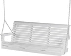 LuxCraft Plain Poly / Synthetic / Eco-Friendly Porch Swing - 5 Foot - Magnolia Porch Swings
 - 9