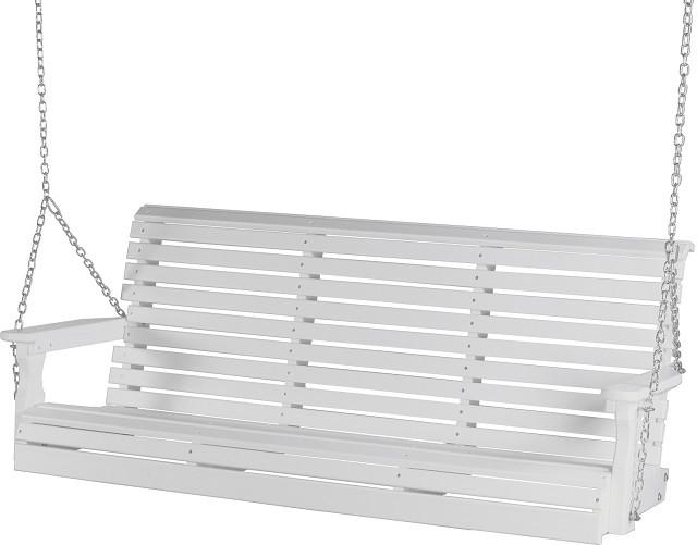LuxCraft Plain Poly / Synthetic / Eco-Friendly Porch Swing - 5 Foot - Magnolia Porch Swings
 - 9