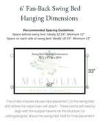 Fan-Back Pine Swing Bed