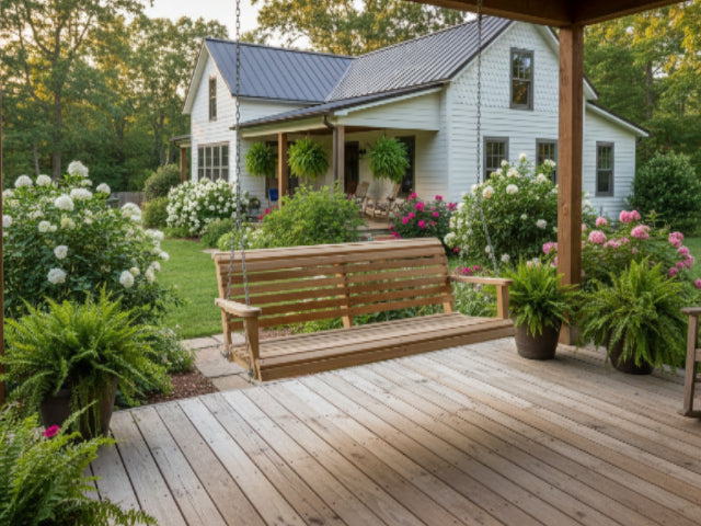LA Cypress 7 Foot Classic Porch Swing - Magnolia Porch Swings
 - 3