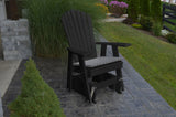 A&L Furniture Poly Fanback Adirondack Glider