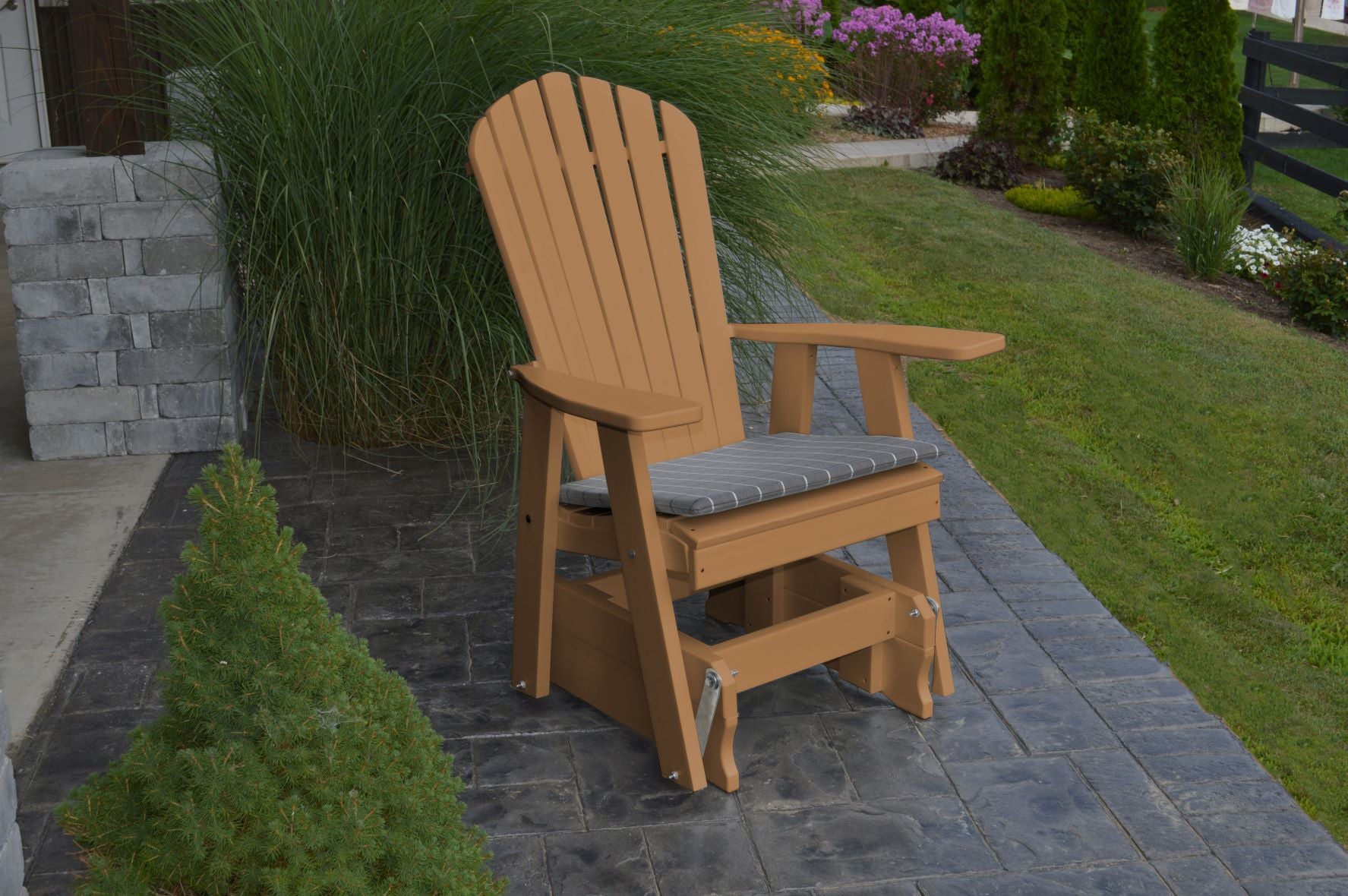 Poly Fanback Adirondack Glider