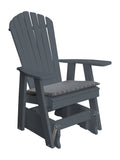 A&L Furniture Poly Fanback Adirondack Glider