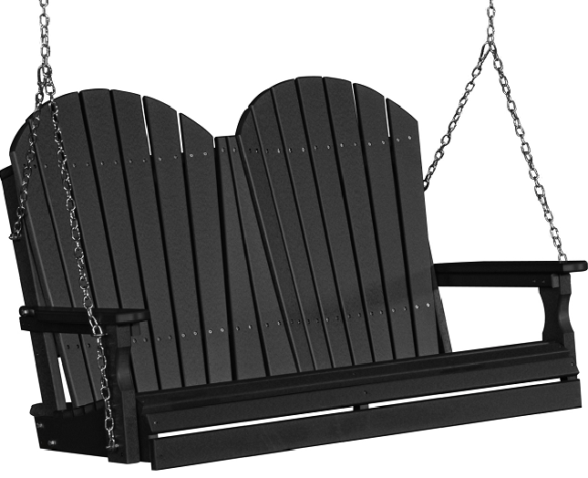 LuxCraft Adirondack Poly / Synthetic / Eco-Friendly Porch Swing - 4 Foot - Magnolia Porch Swings
 - 19