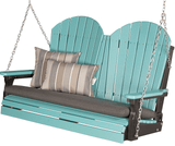 LuxCraft Adirondack Poly / Synthetic / Eco-Friendly Porch Swing - 4 Foot - Magnolia Porch Swings
 - 1