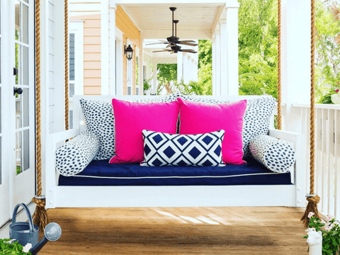 Beautiful Beaufort Hanging Porch Swing Bed