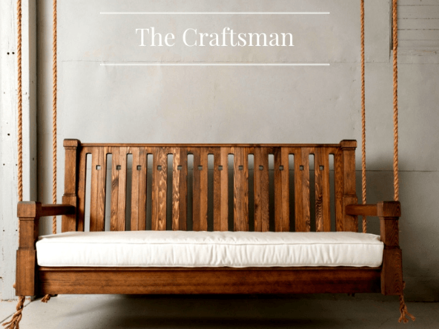 Nostalgic Craftsman Porch Swing – Magnolia Porch Swings