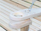 Cypress 7 foot Roll Back Porch Swing