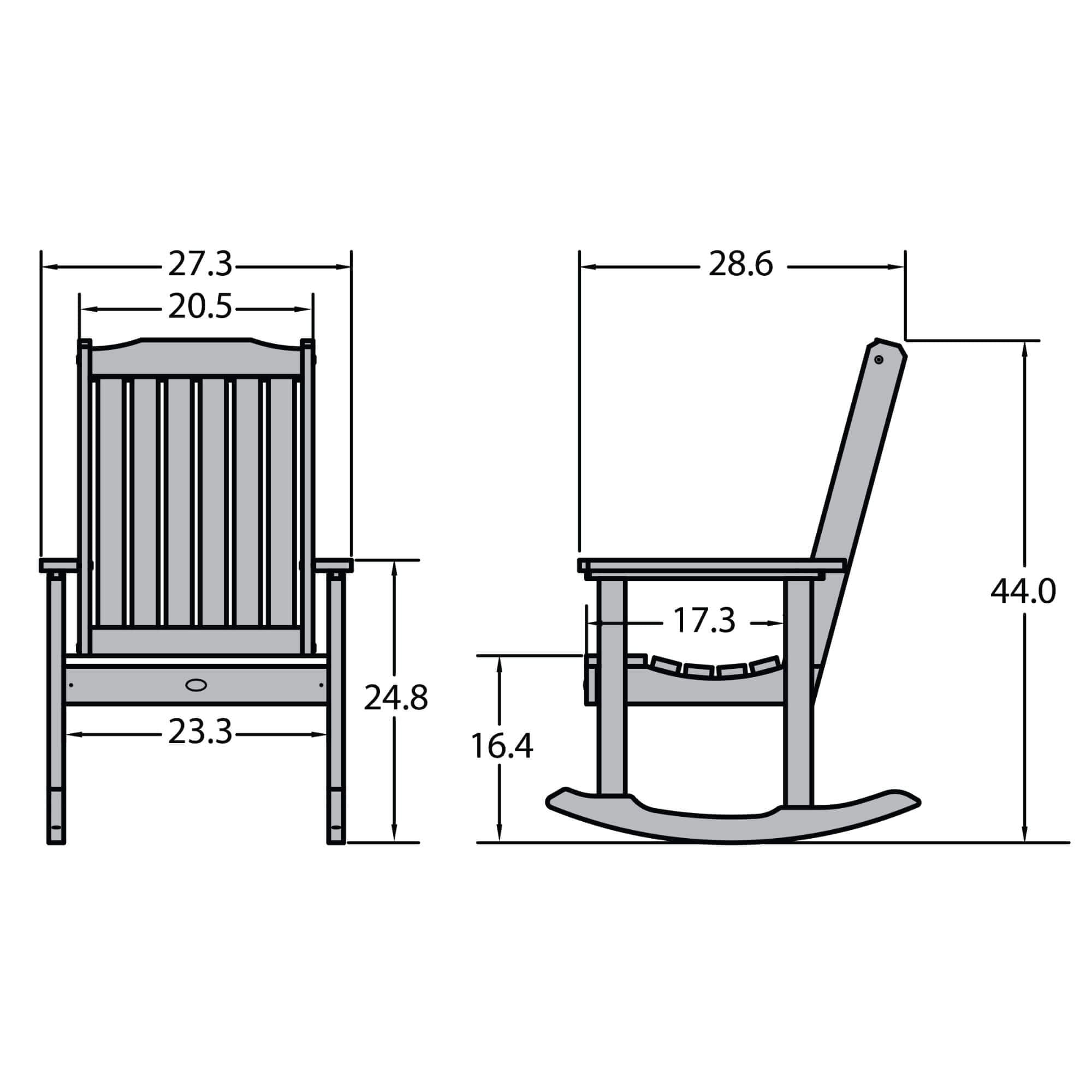 Lehigh Poly Rocking Chair