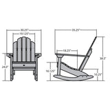 Classic Westport Adirondack Poly Rocking Chair