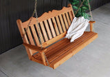 A&L Furniture Royal English Red Cedar Garden Swing 412C 413C 414C - Magnolia Porch Swings
 - 1