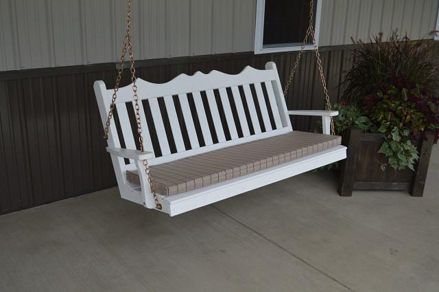 A&L Furniture Royal English Garden Pine Swing 412 413 414 - Magnolia Porch Swings
 - 1
