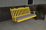 A&L Furniture Royal English Garden Pine Swing 412 413 414 - Magnolia Porch Swings
 - 4