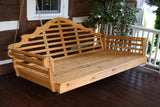 A&L Furniture Marlboro Red Cedar Swing Bed 75" Twin 426C - Magnolia Porch Swings
 - 1