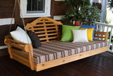 A&L Furniture Marlboro Red Cedar Swing Bed 75" Twin 426C - Magnolia Porch Swings
 - 5