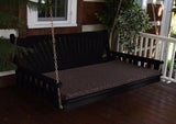 A&L Furniture Fan-Back Pine Swing Bed - Magnolia Porch Swings
 - 4