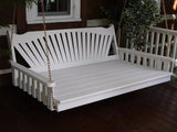 A&L Furniture Fan-Back Pine Swing Bed - Magnolia Porch Swings
 - 11