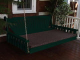 A&L Furniture Fan-Back Pine Swing Bed - Magnolia Porch Swings
 - 7