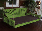 A&L Furniture Fan-Back Pine Swing Bed - Magnolia Porch Swings
 - 8