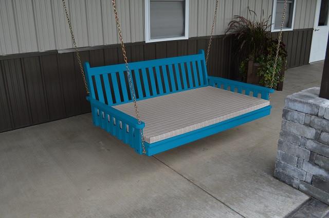 A&L Furniture Traditional English Pine Swing Bed 75" Twin 456 - Magnolia Porch Swings
 - 4