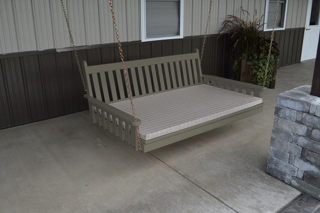 A&L Furniture Traditional English Pine Swing Bed 75" Twin 456 - Magnolia Porch Swings
 - 8
