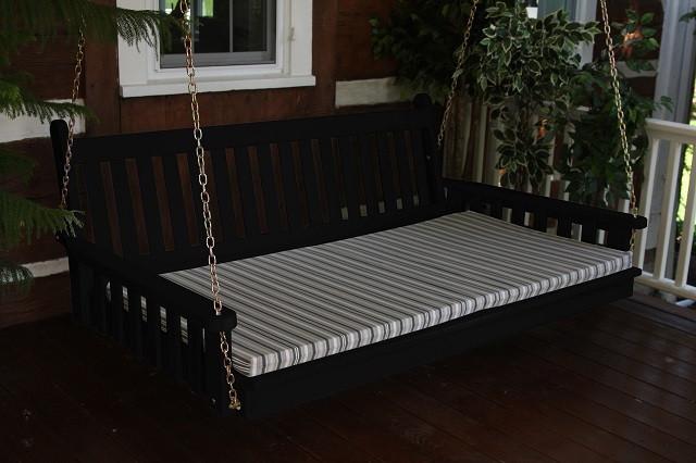 A&L Furniture Traditional English Pine Swing Bed 451 452 453 - Magnolia Porch Swings
 - 11