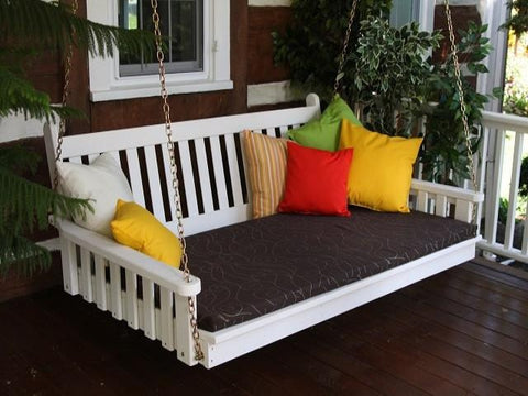 A&L Furniture Traditional English Pine Swing Bed 451 452 453 - Magnolia Porch Swings
 - 1