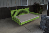 A&L Furniture Royal English Pine Swing Bed 75" Twin 466 - Magnolia Porch Swings
 - 1