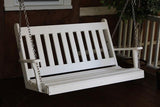 A&L Furniture Traditional English Poly/Recycled Plastic Swing 860 861 - Magnolia Porch Swings
 - 2