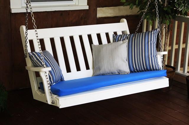 A&L Furniture Traditional English Poly/Recycled Plastic Swing 860 861 - Magnolia Porch Swings
 - 14