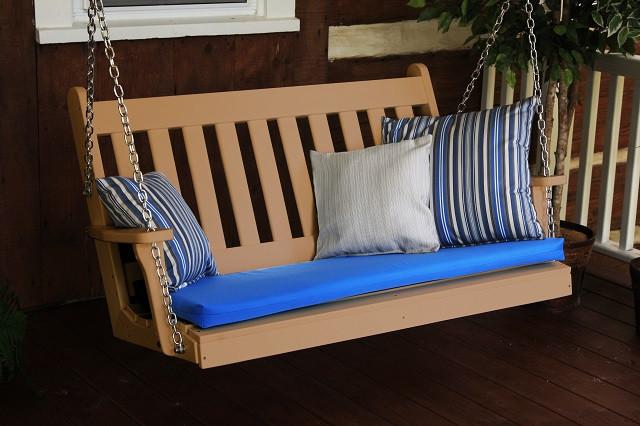 A&L Furniture Traditional English Poly/Recycled Plastic Swing 860 861 - Magnolia Porch Swings
 - 8
