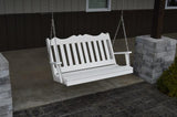 A&L Furniture Royal English Garden Poly/Recycled Plastic Swing 865 866 - Magnolia Porch Swings
 - 2