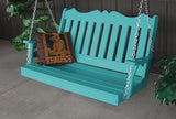 A&L Furniture Royal English Garden Poly/Recycled Plastic Swing 865 866 - Magnolia Porch Swings
 - 4