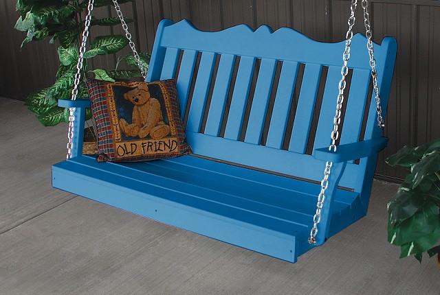 A&L Furniture Royal English Garden Poly/Recycled Plastic Swing 865 866 - Magnolia Porch Swings
 - 6