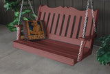 A&L Furniture Royal English Garden Poly/Recycled Plastic Swing 865 866 - Magnolia Porch Swings
 - 10