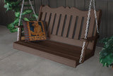A&L Furniture Royal English Garden Poly/Recycled Plastic Swing 865 866 - Magnolia Porch Swings
 - 13