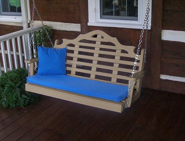 A&L Furniture Marlboro Poly/Recycled Plastic Swing 867 868 - Magnolia Porch Swings
 - 13