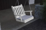 A&L Furniture Traditional English Poly/Recycled Plastic Chair Swing 931 - Magnolia Porch Swings
 - 12