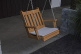 A&L Furniture Traditional English Poly/Recycled Plastic Chair Swing 931 - Magnolia Porch Swings
 - 6
