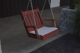 A&L Furniture Traditional English Poly/Recycled Plastic Chair Swing 931 - Magnolia Porch Swings
 - 7