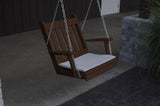 A&L Furniture Traditional English Poly/Recycled Plastic Chair Swing 931 - Magnolia Porch Swings
 - 9