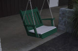A&L Furniture Traditional English Poly/Recycled Plastic Chair Swing 931 - Magnolia Porch Swings
 - 10