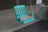 A&L Furniture Royal English Garden Poly/Recycled Plastic Chair Swing 932 - Magnolia Porch Swings
 - 3