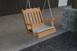 A&L Furniture Royal English Garden Poly/Recycled Plastic Chair Swing 932 - Magnolia Porch Swings
 - 7