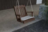 A&L Furniture Royal English Garden Poly/Recycled Plastic Chair Swing 932 - Magnolia Porch Swings
 - 11